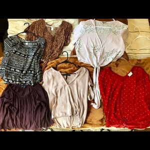 💥💕Bundle of designer tops BCBG Dillard’s H&M F21